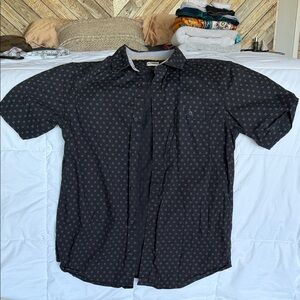 Men's Black Patterned Shirt